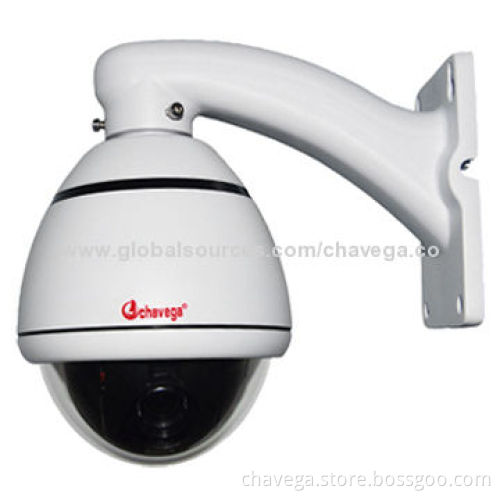 4-inch Mini Waterproof Middle Speed Camera, 10x Zoom, 1/3-inch Sony CCD, Metal Case, 12V DC/2A